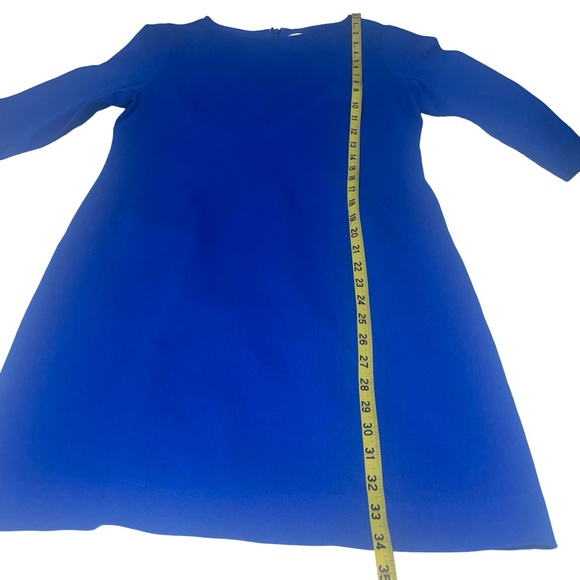Eliza J Crisscross Seam Crepe Career Sheath 3/4 sleeves Dress Sz 12P - Picture 8 of 14